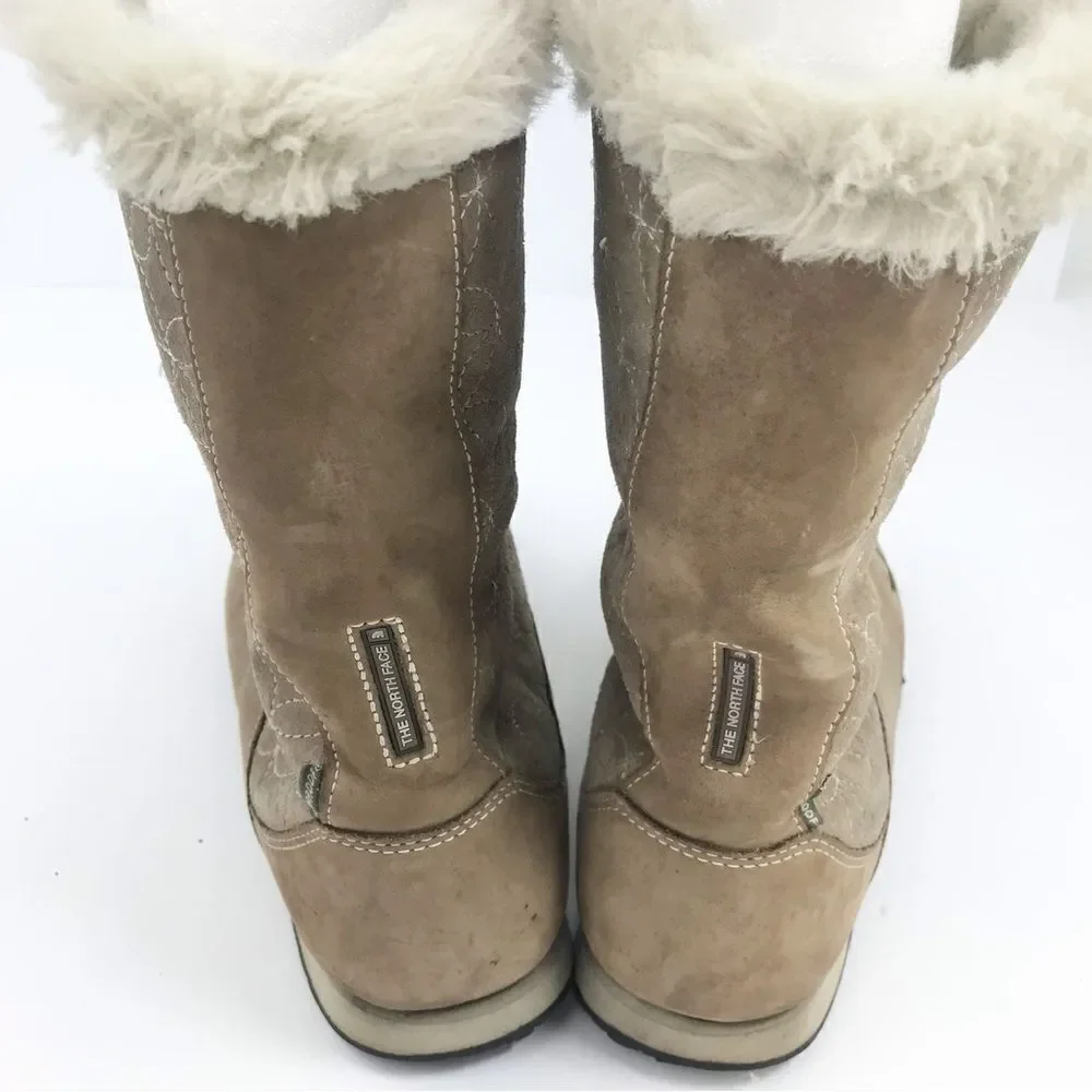 The North Face Allure Primaloft Insulated Winter Boots in Tan